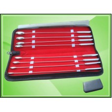 Bakes Rosebud Urethral Sounds Dilator Set of 8 Pieces in Silver Finish, CE, NEW